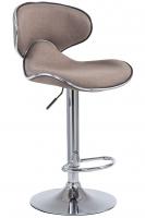 Barhocker Las Vegas V2 Stoff chrom taupe Barhocker Las Vegas V2 Stoff chrom taupe