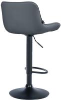 2er Set Barhocker Vonore Kunstleder schwarz grau 2er Set Barhocker Vonore Kunstleder schwarz grau
