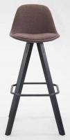 2er Set Barhocker Franklin Stoff Square schwarz (eiche) braun 2er Set Barhocker Franklin Stoff Square schwarz (eiche) braun