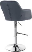 Barhocker Natoma Samt chrom dunkelgrau Barhocker Natoma Samt chrom dunkelgrau