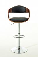2er Set Barhocker Kingston Kunstleder walnuss/schwarz 2er Set Barhocker Kingston Kunstleder walnuss/schwarz