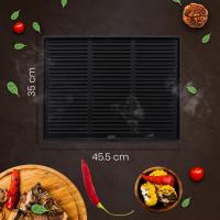 Grillplatte 45,5 x 35 cm anthrazit Grillplatte 45,5 x 35 cm anthrazit