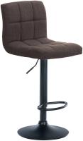 Barhocker Calma Stoff schwarz braun Barhocker Calma Stoff schwarz braun