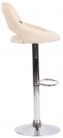 Barhocker Milet Stoff chrom creme Barhocker Milet Stoff chrom creme