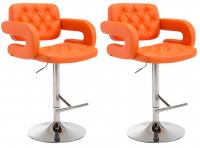 2er Set Barhocker Dublin orange 2er Set Barhocker Dublin orange