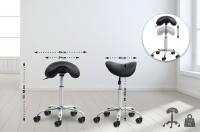 2er Set Arbeitshocker Reno Kunstleder schwarz 2er Set Arbeitshocker Reno Kunstleder schwarz