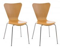 2er Set Besucherstuhl Calisto natura 2er Set Besucherstuhl Calisto natura