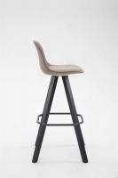 Barhocker Franklin Stoff Square Schwarz (eiche) taupe Barhocker Franklin Stoff Square Schwarz (eiche) taupe