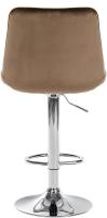 2er Set Barhocker Toni Samt chrom braun 2er Set Barhocker Toni Samt chrom braun