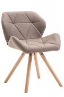 Besucherstuhl Tyler Stoff Rund natura (eiche) taupe Besucherstuhl Tyler Stoff Rund natura (eiche) taupe