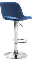 2er Set Barhocker Camden Samt chrom blau 2er Set Barhocker Camden Samt chrom blau