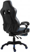 Bürostuhl Tilos Kunstleder schwarz/blau Bürostuhl Tilos Kunstleder schwarz/blau