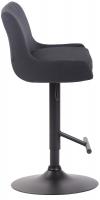 Barhocker Club Stoff schwarz schwarz Barhocker Club Stoff schwarz schwarz