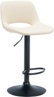 Barhocker Camden Kunstleder schwarz creme 