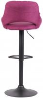 Barhocker Milet Stoff schwarz lila 