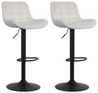 2er Set Barhocker Tover Samt creme 2er Set Barhocker Tover Samt creme