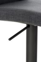 Barhocker Cadiz Stoff schwarz dunkelgrau Barhocker Cadiz Stoff schwarz dunkelgrau