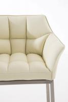 Barhocker Damaso E mit 4-Fuß Gestell creme 