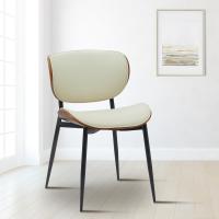 2er Set Besucherstuhl Enid Kunstleder walnuss/creme 2er Set Besucherstuhl Enid Kunstleder walnuss/creme