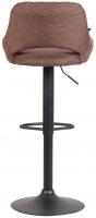 Barhocker Milet Stoff schwarz braun Barhocker Milet Stoff schwarz braun