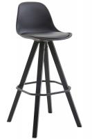 Barhocker Franklin Kunstleder Square Schwarz (eiche) schwarz Barhocker Franklin Kunstleder Square Schwarz (eiche) schwarz