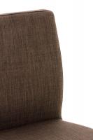 Barhocker Cadiz Stoff schwarz braun 