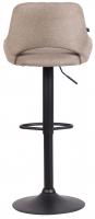 Barhocker Milet Stoff schwarz taupe Barhocker Milet Stoff schwarz taupe