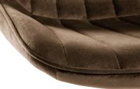 Barhocker Toni Samt chrom braun Barhocker Toni Samt chrom braun