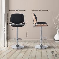 Barhocker Clawson Stoff chrom natura/schwarz Barhocker Clawson Stoff chrom natura/schwarz