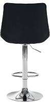 2er Set Barhocker Toni Stoff chrom schwarz 2er Set Barhocker Toni Stoff chrom schwarz