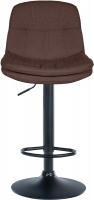 Barhocker Laurel Stoff schwarz braun 