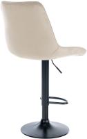 2er Set Barhocker Toni Samt schwarz creme 2er Set Barhocker Toni Samt schwarz creme