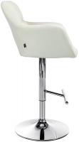 Barhocker Natoma Stoff chrom creme Barhocker Natoma Stoff chrom creme