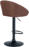 Barhocker Davie Stoff schwarz braun Barhocker Davie Stoff schwarz braun