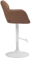Barhocker Natoma Kunstleder weiß hellbraun Barhocker Natoma Kunstleder weiß hellbraun