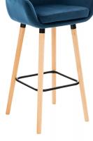 Barhocker Grant Samt blau 