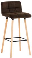 Barhocker Lincoln Samt braun Barhocker Lincoln Samt braun