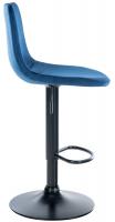Barhocker Divo Samt Schwarz blau Barhocker Divo Samt Schwarz blau