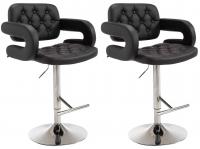 2er Set Barhocker Dublin schwarz 2er Set Barhocker Dublin schwarz