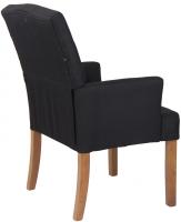 Stuhl Sugar Antik-hell Stoff schwarz 