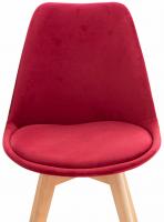 4er Set Stuhl Linares Samt rot 4er Set Stuhl Linares Samt rot