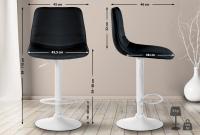 Barhocker Lex Kunstleder Weiß schwarz Barhocker Lex Kunstleder Weiß schwarz
