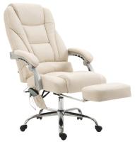 Bürostuhl Pacific Stoff mit Massagefunktion creme Bürostuhl Pacific Stoff mit Massagefunktion creme