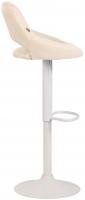 Barhocker Milet Stoff weiß creme Barhocker Milet Stoff weiß creme