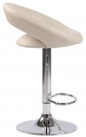 Barhocker Olinda Kunstleder chrom creme 