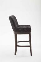 Barhocker Lakewood Stoff, Antik schwarz 