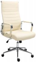 Bürostuhl Kolumbus Echtleder creme Bürostuhl Kolumbus Echtleder creme