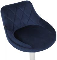 Barhocker Lazio Samt weiß blau Barhocker Lazio Samt weiß blau