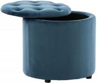 Sitzhocker Pantin Samt blau 
