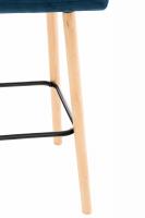 Barhocker Lincoln Samt blau 